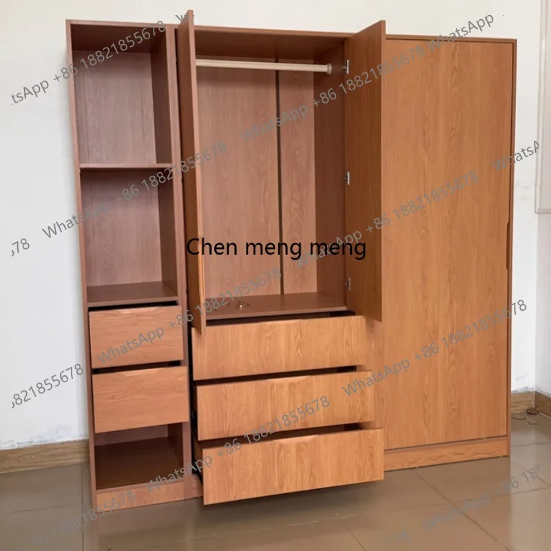 Bedroom Clothes Wardrobe Sliding Doors Luxury Storage Cabinets Wardrobe Drawers Wooden Modern Mueble Organizador