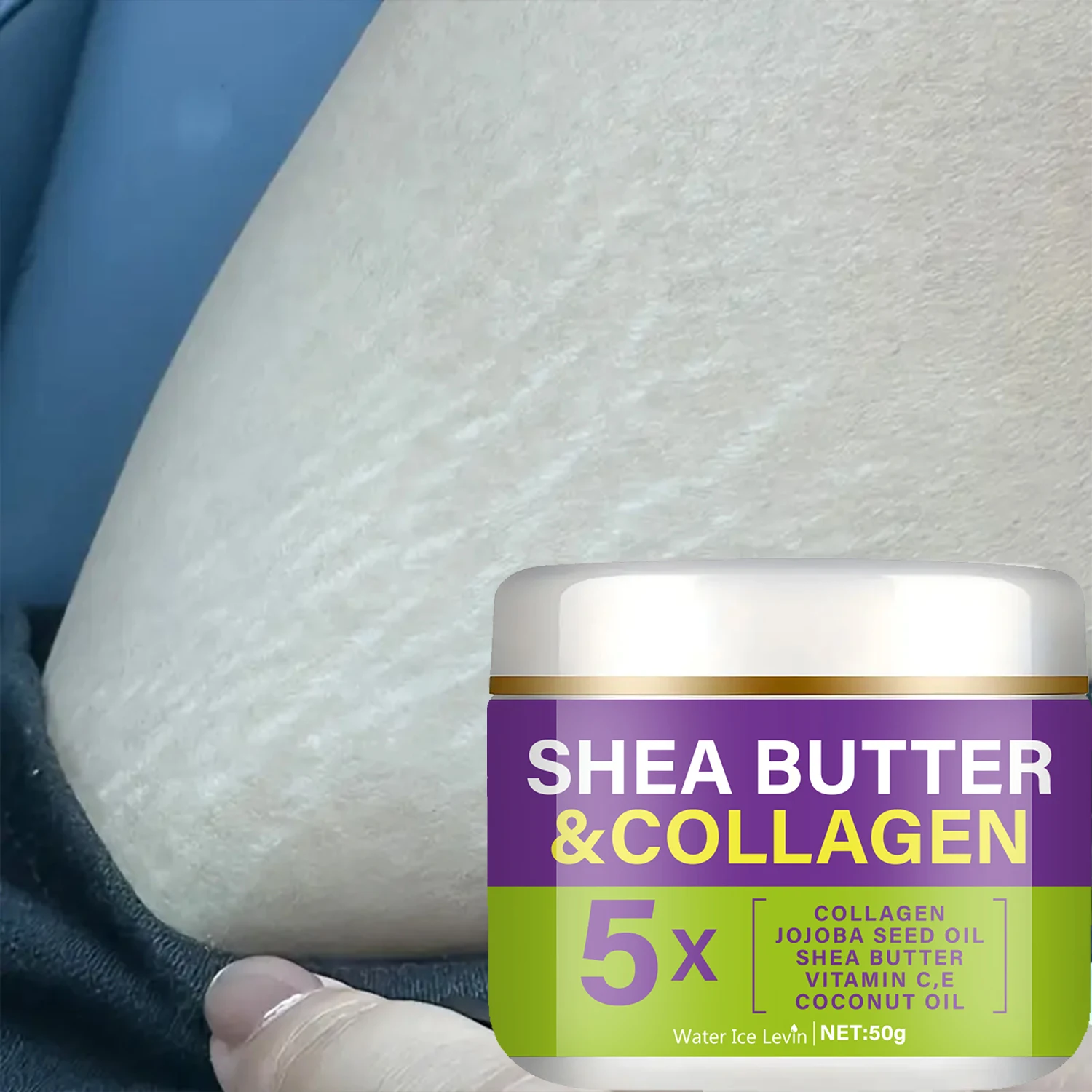 كريم مغذي بزبدة الشيا والكولاجين | مزيج الزيوت النباتية | ترطيب عميق + توهج صحي