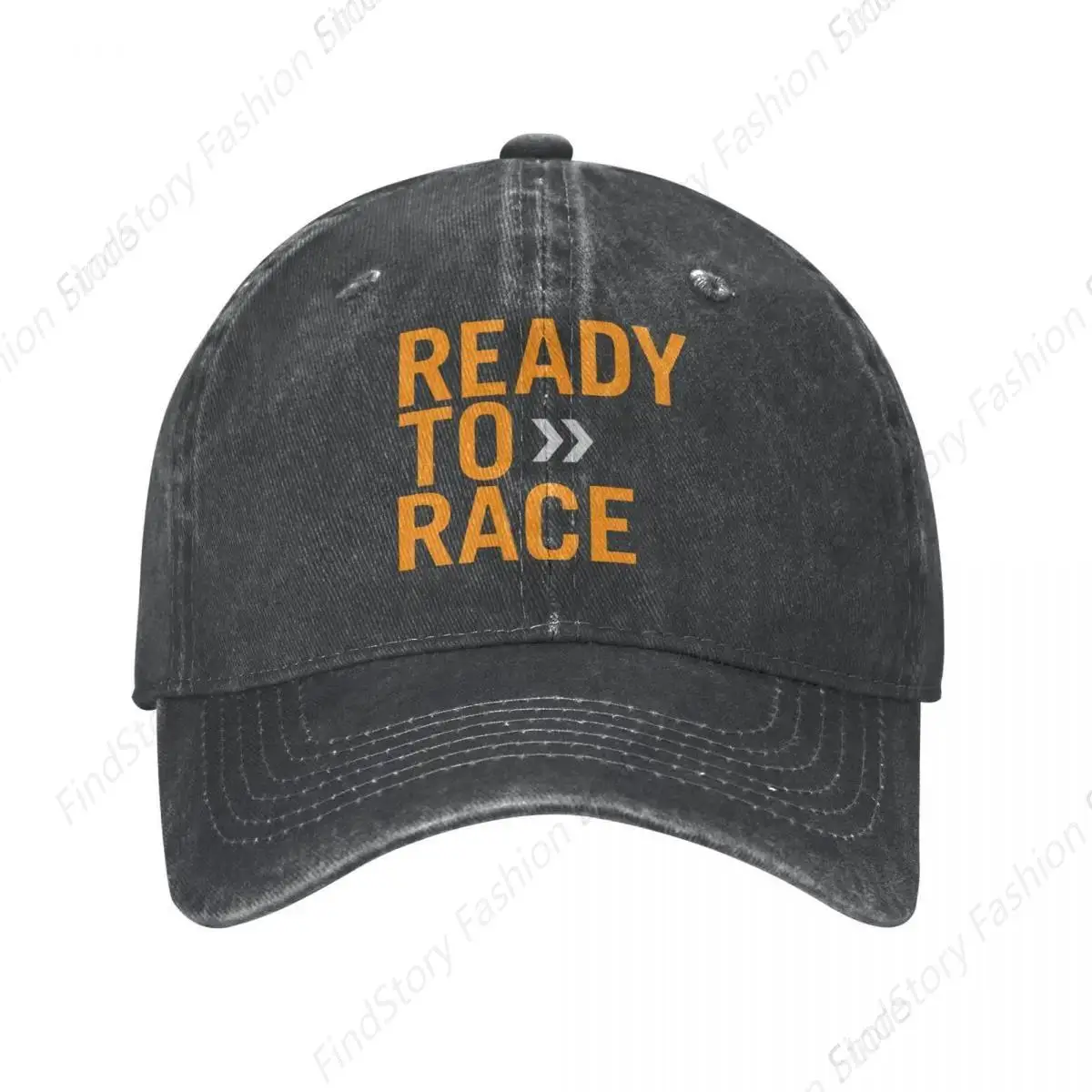 

Ready To Race Baseball Cap Unisex Vintage Trucker Denim Hat Adjustable Cowboy for Men Women Casual Hip-hop Sports