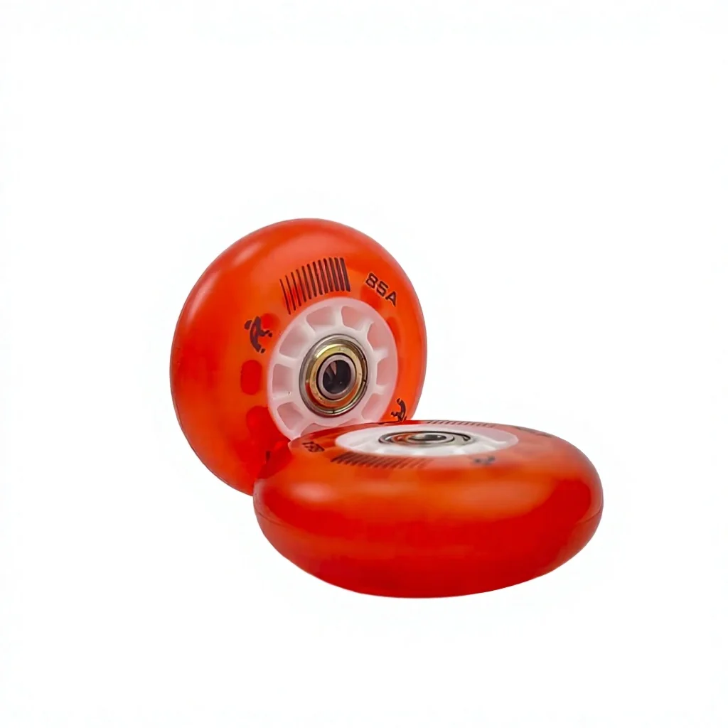 Custom Printed Inline Skate Wheels PU Dual Hardness 85mm 82mm High Rebound Professional Speed Roller Skates Wheels OEM