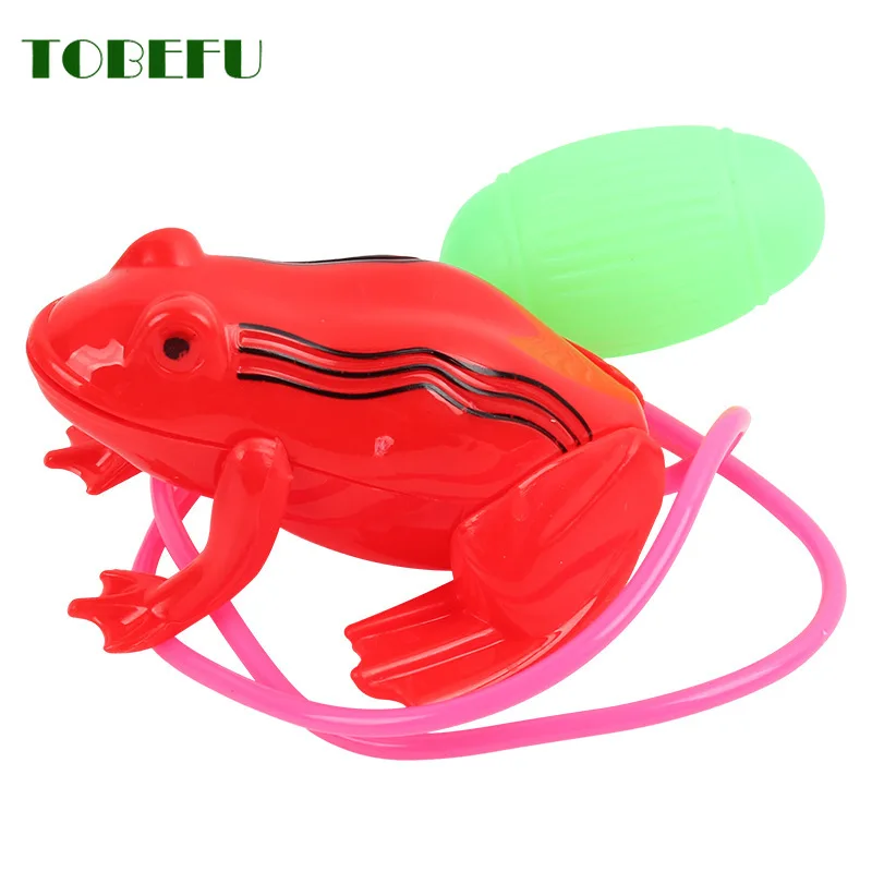 Nostalgic Toys Air Pressure Jumping Frog New Children\'s Horse Wire-Controlled Airbag Blow Molding Will Jump Frog Animal Toy