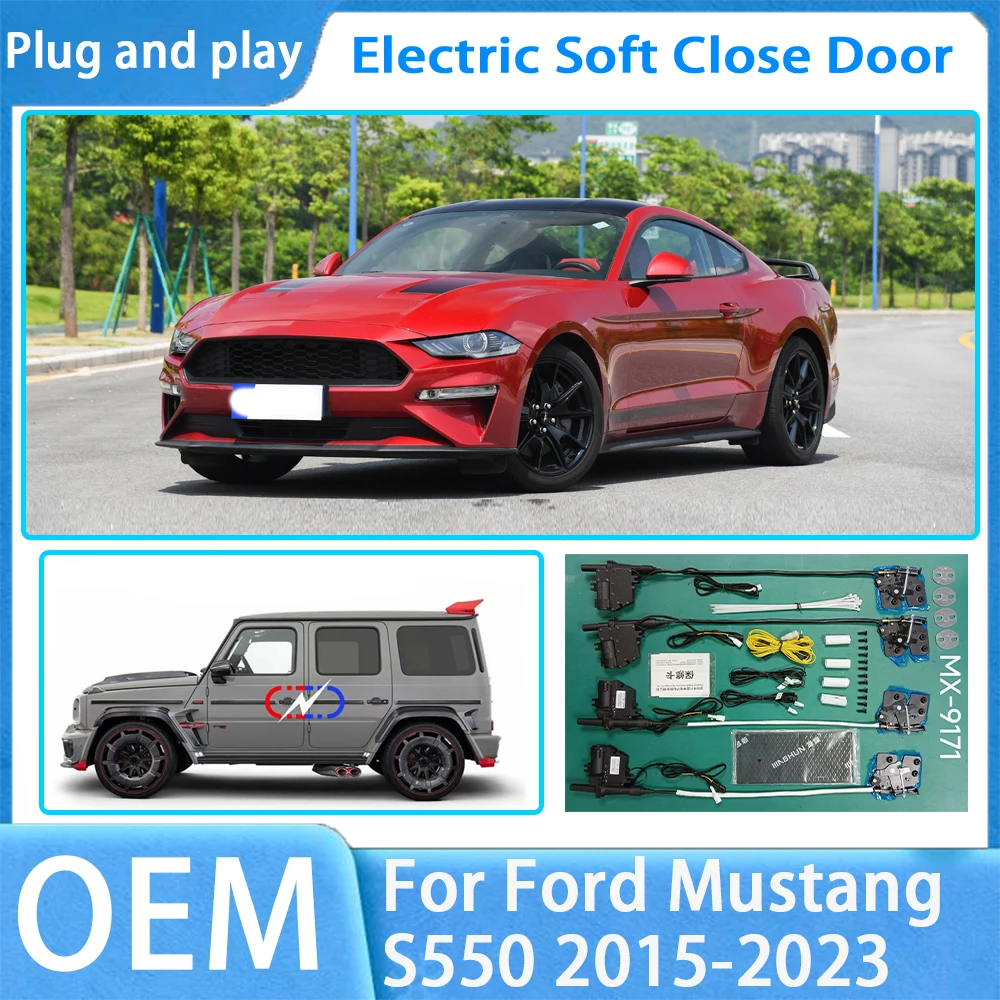 

for Ford Mustang S550 2015-2023 OEM Car Soft Close Door System Automatic Electric Auto Pull Power Latch Power Closing Quiet