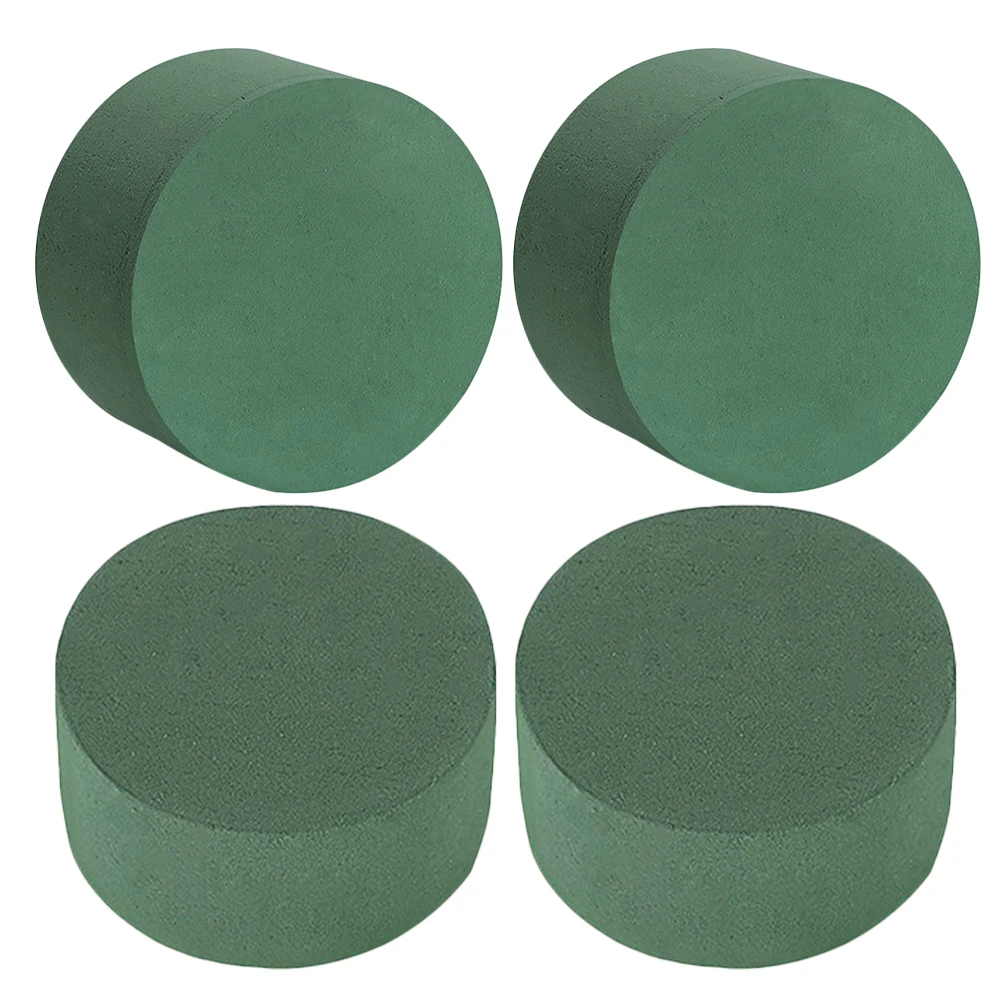 

4Pcs Round Floral Bricks Versatile Durable Moisturizing Effect DIY Flower Arrangements Floral Foam DIY Foam Crafts