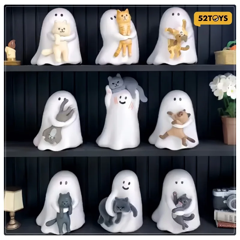 

Genuine 52toys Behold My Cat Series Blind Box Figures Tiny Blue Furbal Lucky Little Whiht Trendy Toys Collectible Decor Gifts