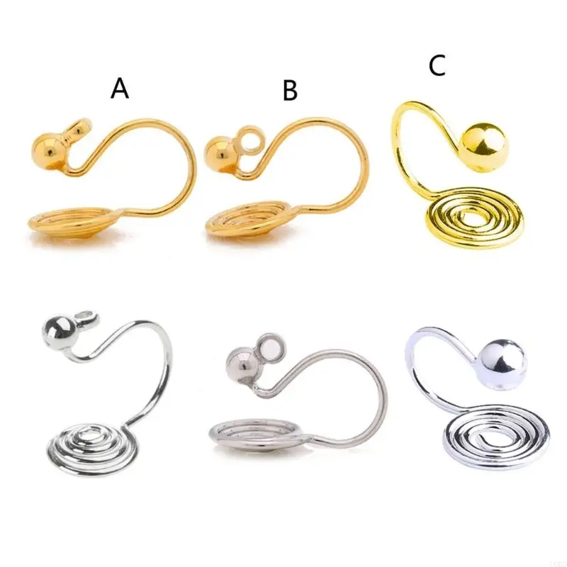 CORD Clip on Sensitive Ears Converters with Loop Replacement Earring Clip