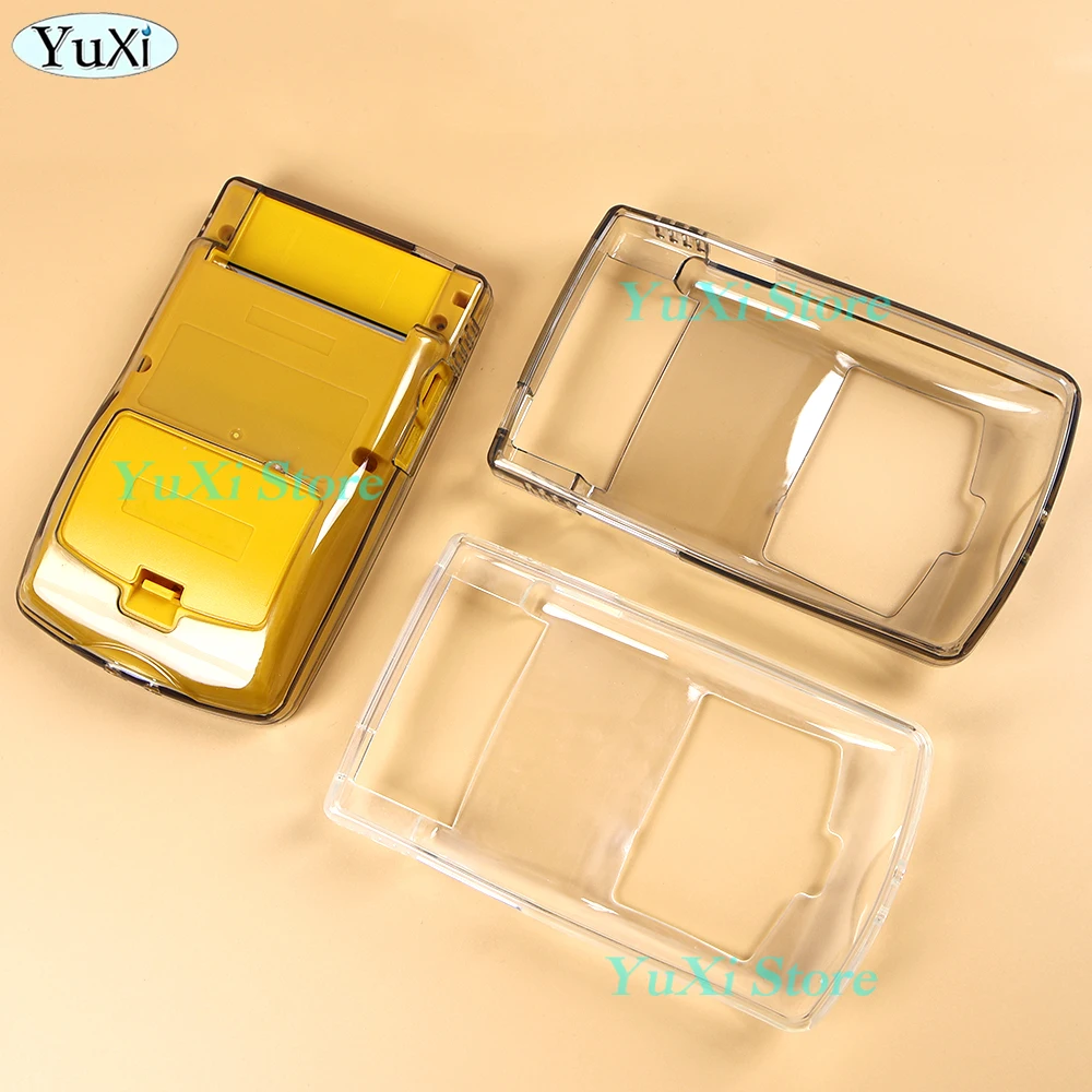 透明ハウジングシェル保護カバー GBC ゲームボーイカラーゲームコントローラ TPU クリアソフトケーススリーブとスクリーン Len フィルム