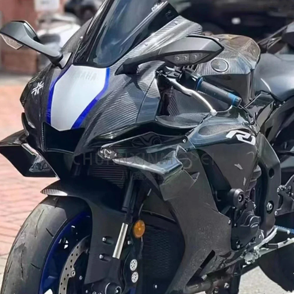 オートバイ用の修正された固定風車,シャークサイドナイフ,ヤマハに適していますYZF-R1 r1m 2015-2023