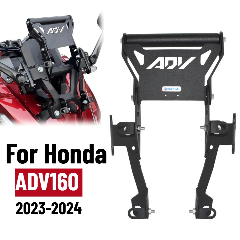 

For Honda ADV 160 ADV160 2023 2024 Motorcycle Holder Phone Support Mobile Phone GPS Plate Bracket Stand Accessories