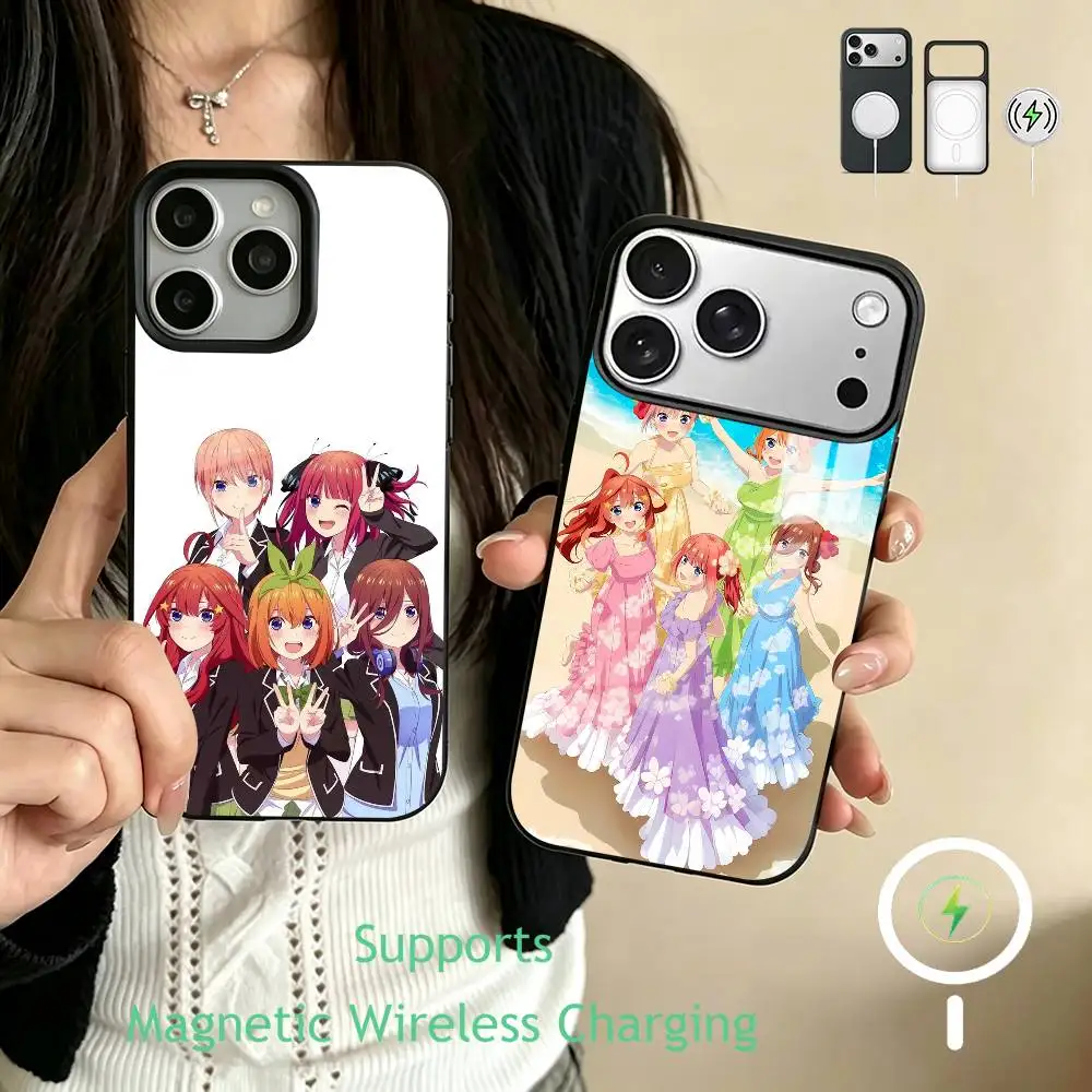 The Quintessential Quintuplets  Phone Case For iPhone17,16,15,14,13,12,11 Plus,Pro Supports Magnetic Wireless Charging