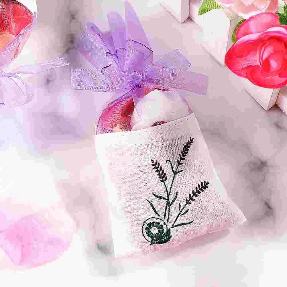 10 Pcs Empty Fragrance Wardrobe Packing Sachet Bag Clear for Gifts Lavender Car Pendants