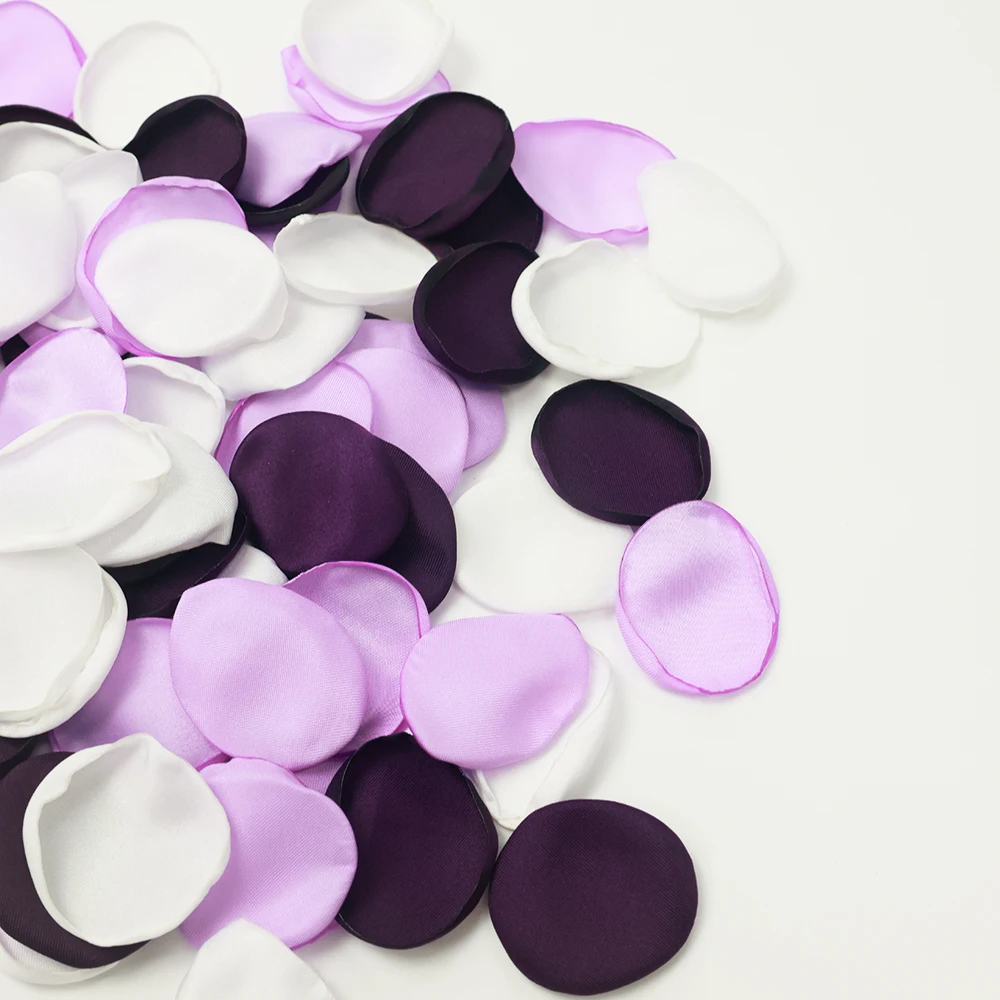 

200pcs Romantic Mixed Purple Artificial Flowers Silk Rose Petals Valentine's Day Wedding Party Decoration Supplies