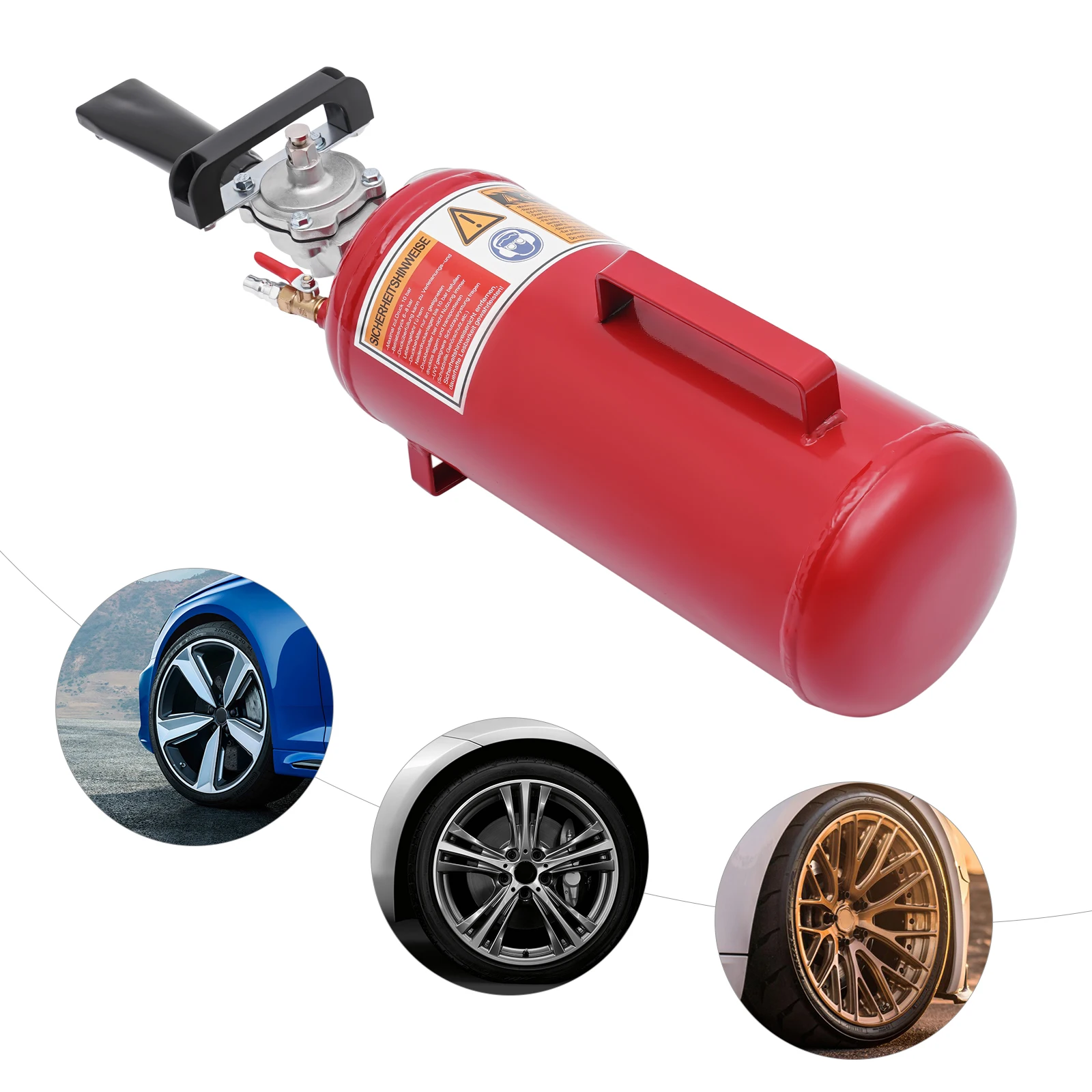 Sedile per tallone per pneumatici da 8 litri, gonfiatore per pneumatici per sedili da 8 bar, gonfiatore per sedili per pneumatici per motocicli e veicoli elettrici