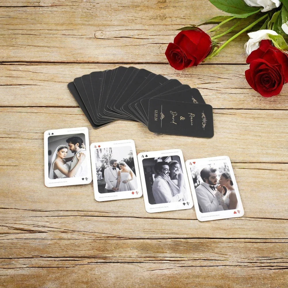 

Unique Photo Gift, Custom Playing Cards – Personalized Gift - Ideal Photo Book Alternative - Custom Poker Card, Guest Gift