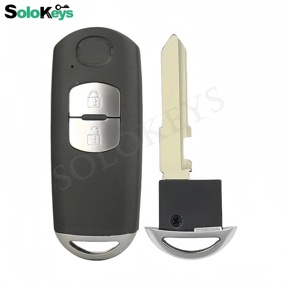 2Pcs/Lot SOLOKEYS SKE13D-01 SKE13D-02 Smart Remote Control Key Shell For M3 M6 CX-3 CX-5 Axela Atenza Auto With LOGO