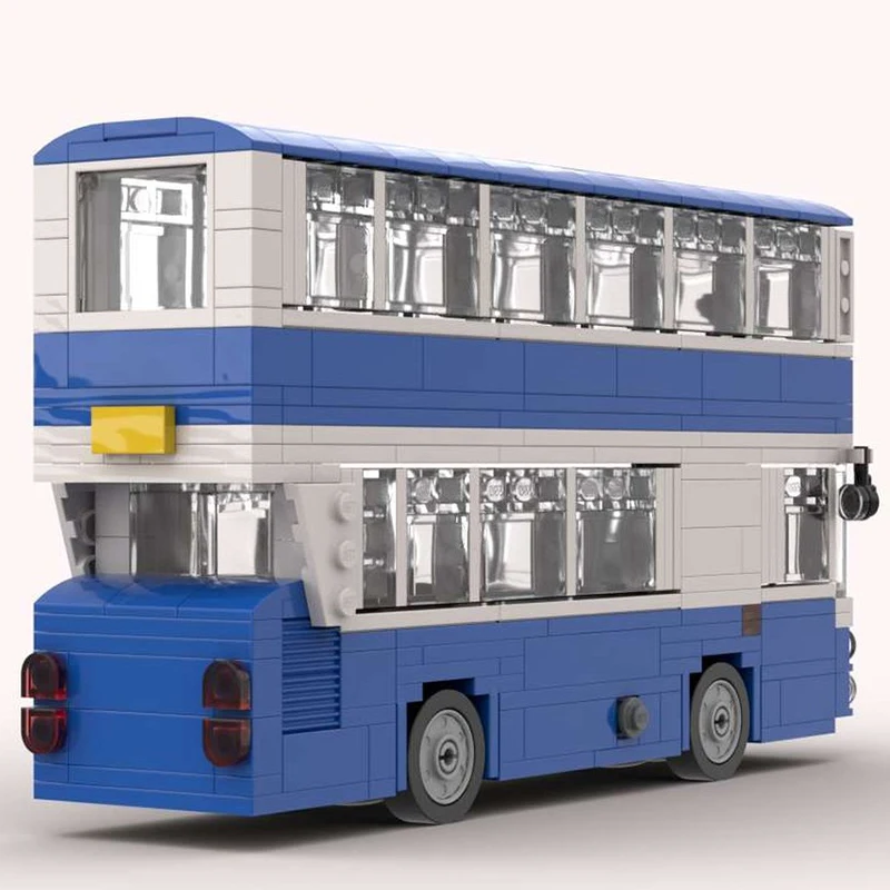 Royal British Double Decker Bus Model Bricks City Transport Cars Series Building Blocks Museum Collects Children's Creative Toys