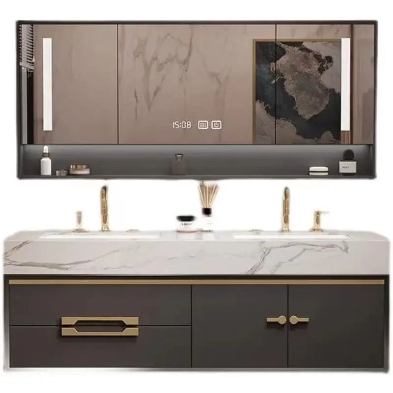 Armadietto multiuso Armadi aperti Stoccaggio chiuso WC Cucina Bagno Salvaspazio Doppio lavabo Mobili Cassetto Colonna