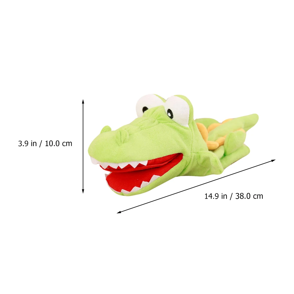 Alligator Handpop Speelgoed Interactief Kinderdoek Ouder-kind Zacht Knuffeldier Familiepoppen