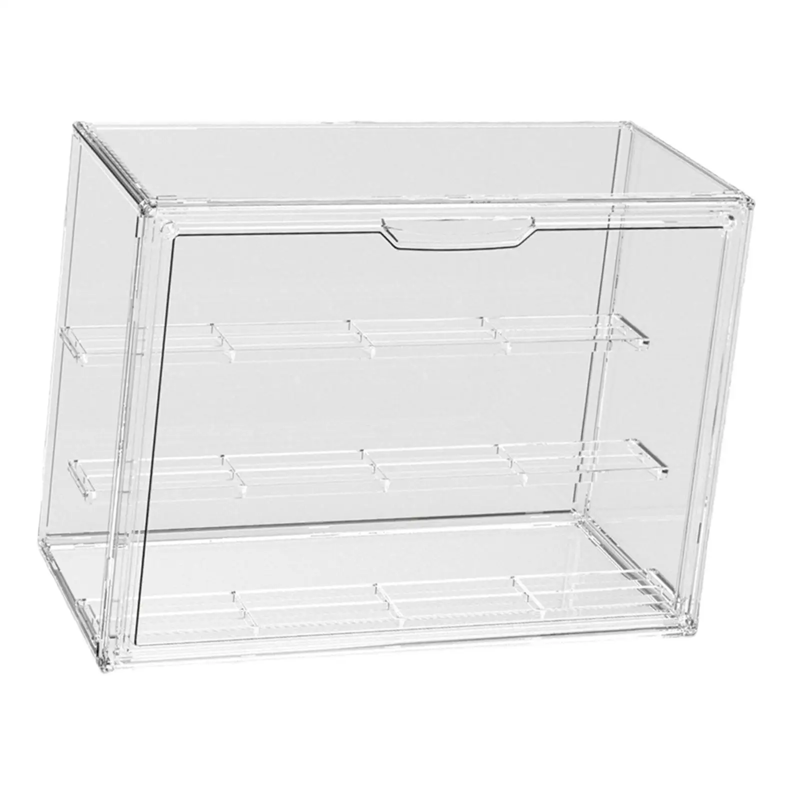 

Display Case with Movable Plate Stackable Practical Easy to Use Showcase for Action Figures Souvenirs Cosmetic Collectibles Book