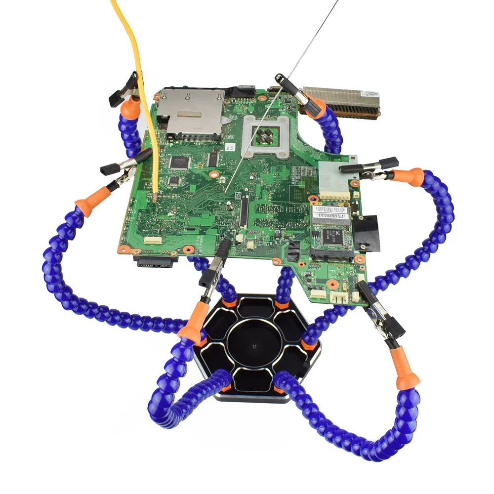 محطة لحام من سبائك الألومنيوم متعددة الوظائف بستة مخالب ملحقات طائرات نموذجية XT60 التحكم في الطيران FPV6-مخلب لحام st #3