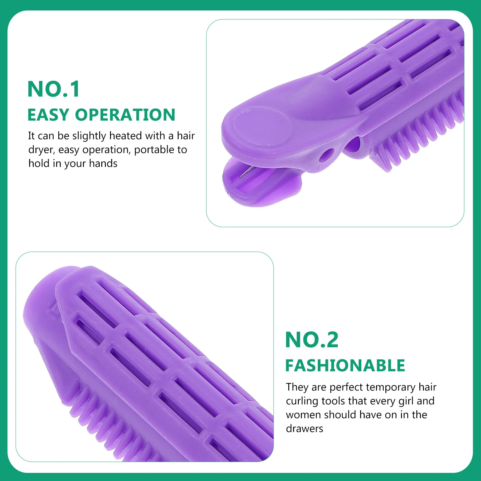 6Pcs Hair Curlers Volumizing Root Clips Self Grip Hair Styling Tools Temporary Rollers Natural Thickening Hairstyle Accessories