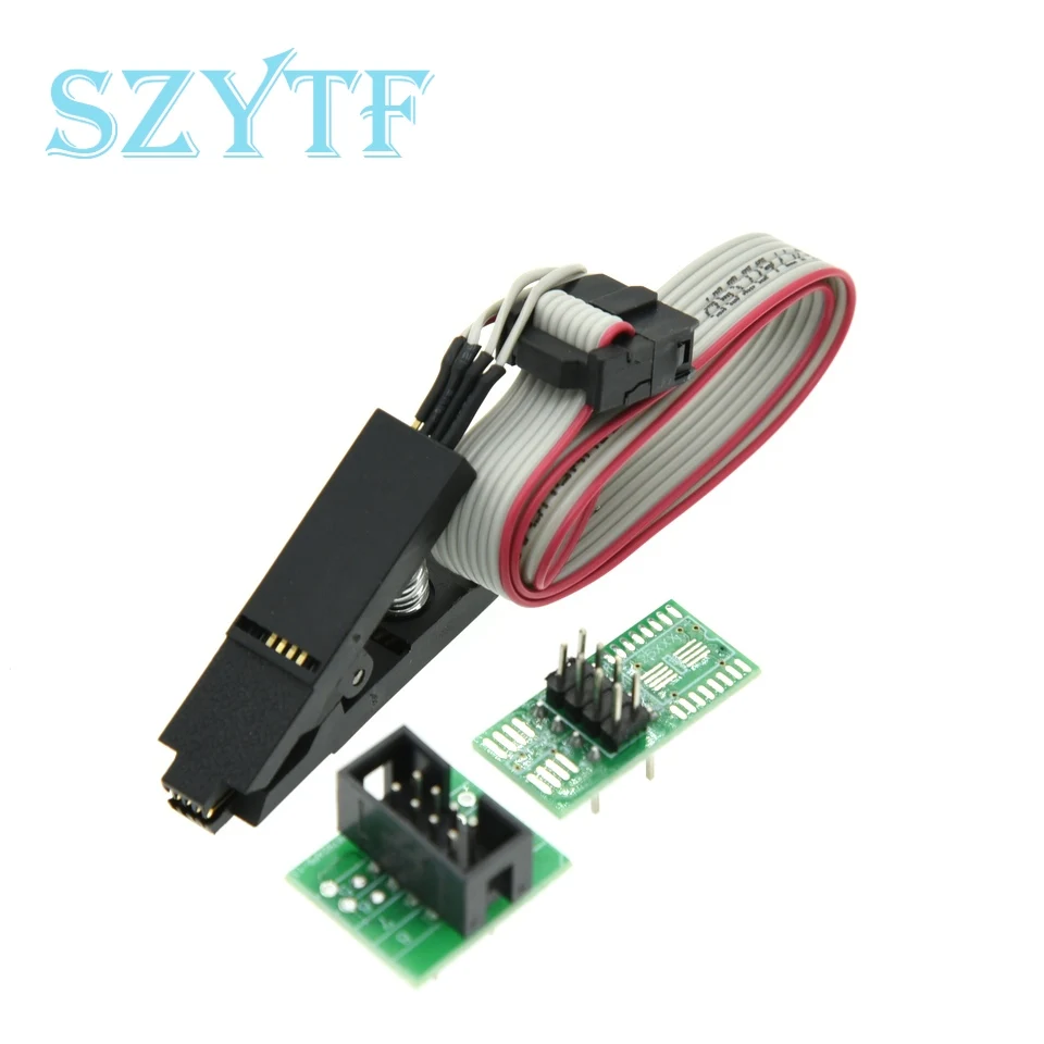 SOIC8 SOP8 Test Clip For EEPROM 93CXX/25CXX/24CXX in-circuit programming on USB Programmer TL866CS TL866A EZP2010 image 6