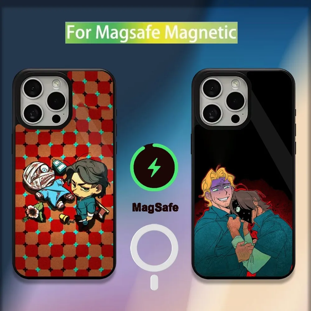 

M-Mouthwashing Jimmy Curly Phone Case For iPhone 16,15,14,13,12,11,Plus,Pro,Max,Mini Magsafe Magnetic Wireless Charging