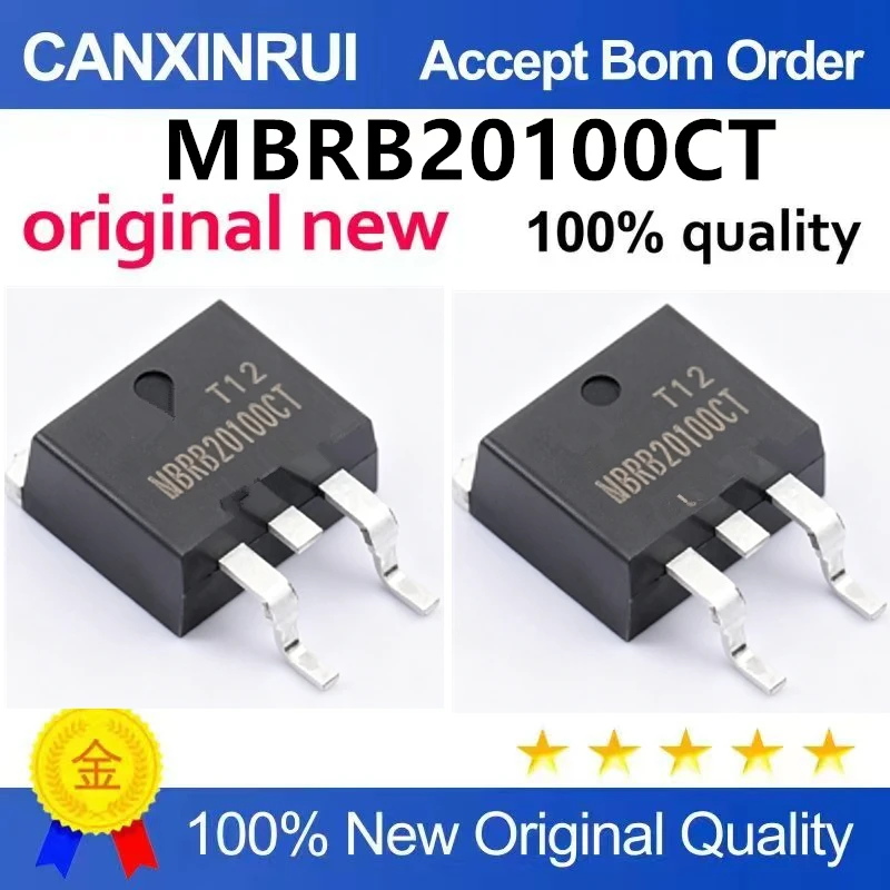 （5pcs-10pcs）Brand new imported MBRB20100CT TO-263 Schottky diode with original packaging