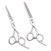 Tijeras profesionales para el cabello, tijeras de acero inoxidable de dragón púrpura de 5,5 ""y 6"" para salón de peluquería, tijeras para adelgazar, tijeras para el cabello Z1010