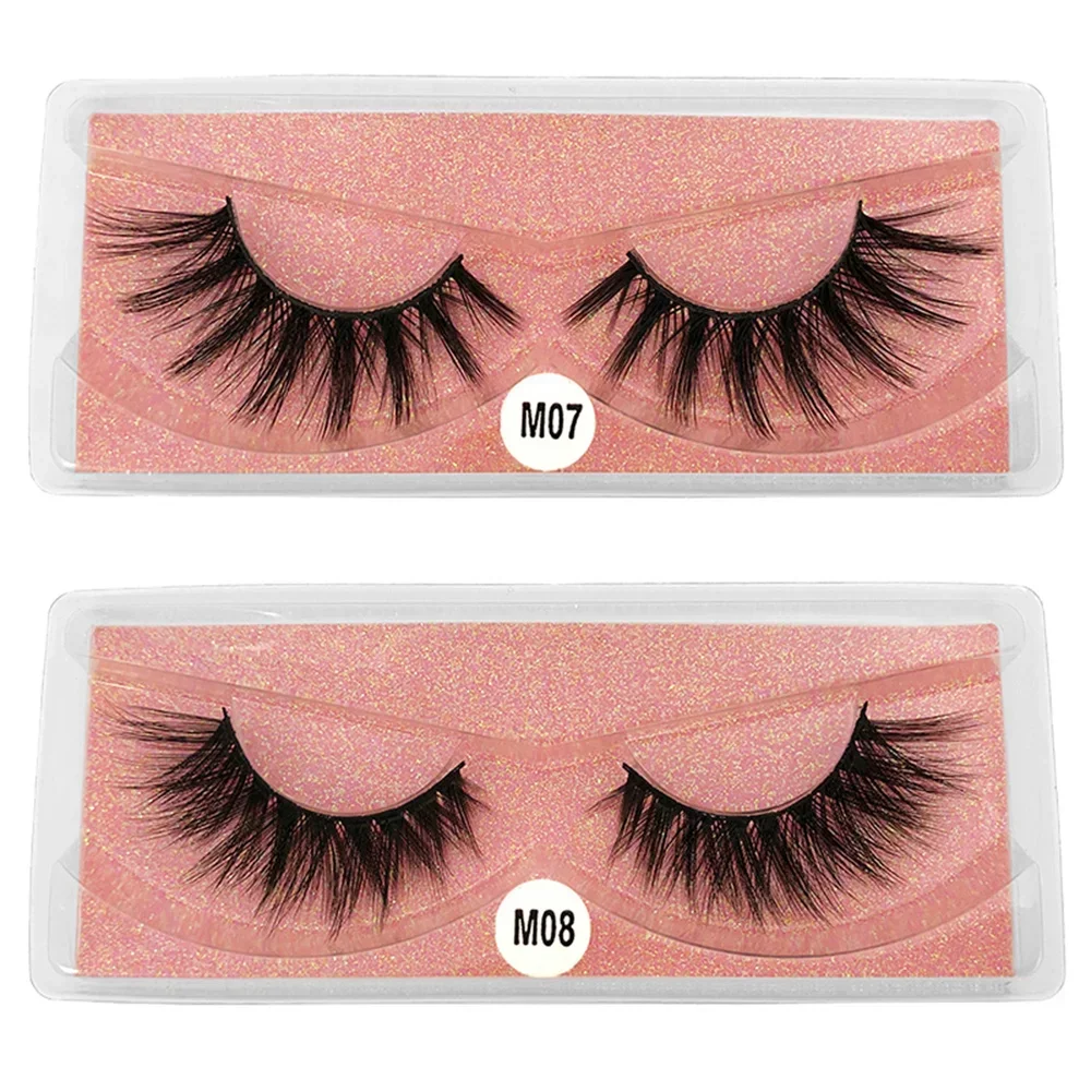 10 Pairs Lashes Bulk 3d Mink Lashes Natural False Eyelashes Thick Fake Eyelashes Makeup Fluffy Mink Eyelashes