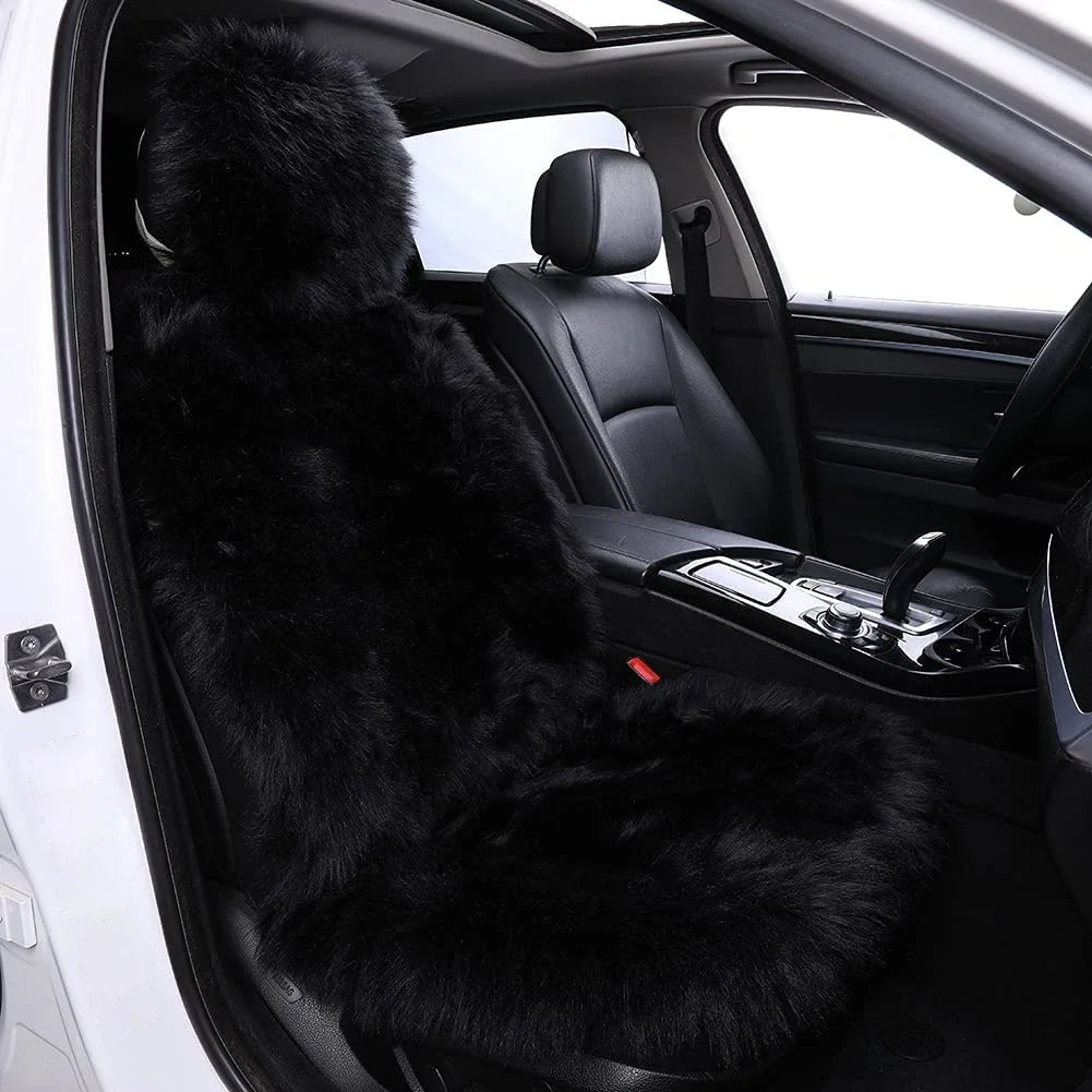 Universal Car Seat Covers Artificial Plush Autumn Winter Warm Fur Seats Cushion for Cars SUV Trucks Auto Interior Accessories