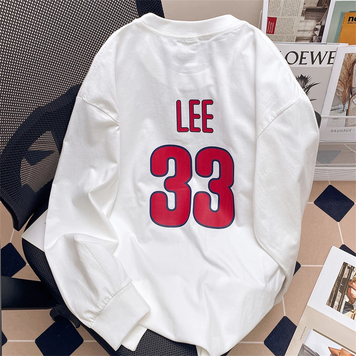 

Ретро-футболка из американского хлопка, свободного кроя, универсальный повседневный топ, высокое качество, чистый хлопок, молодежный принт