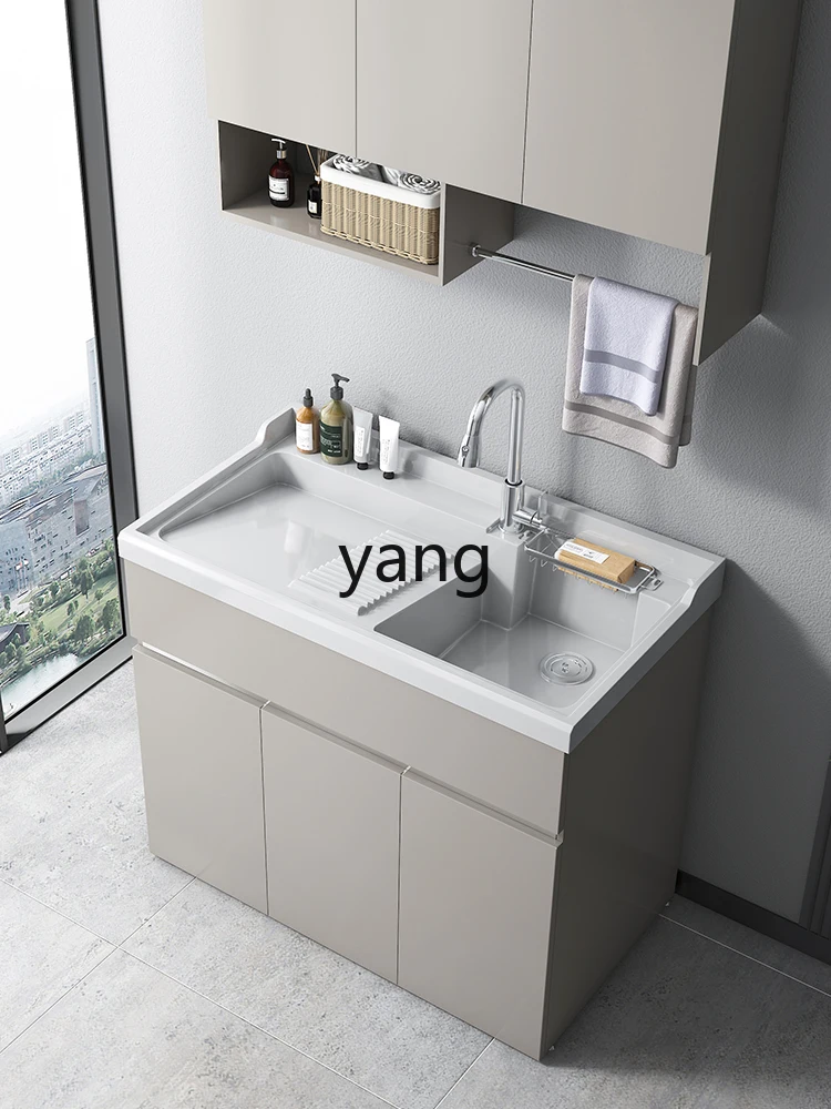 Yhl Integrated with Washboard Household Small Apartment Artificial Stone Wash Wardrobe Slot Customization