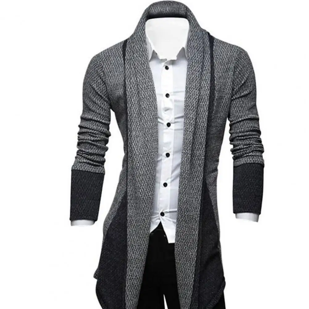 Cardigan à manches longues pour hommes, manteau pull, doux pour la peau, coupe At, confortable, coréen, hiver