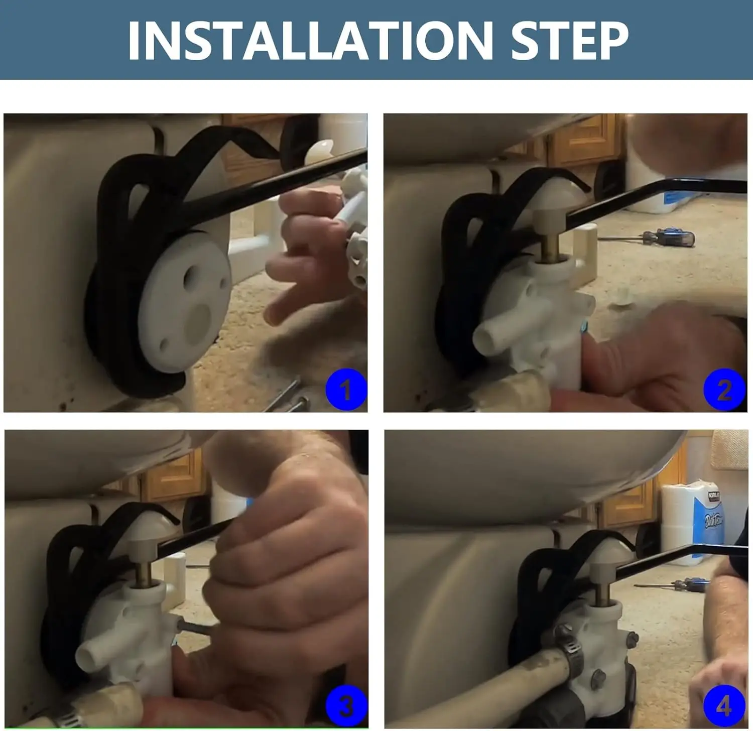 Zestaw zaworu wodnego do toalety RV 385314349 314349 Pasuje do Dometic Sealand VacuFlush Kamper Motorhome