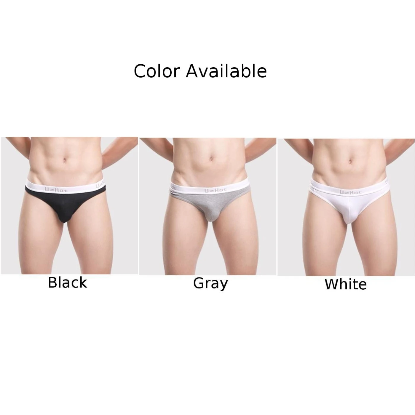 Sexy Pouch Panties Mens Cool Cotton Absorbent Sexy Triangle Briefs Low-rise Underwear Bikini Men Swimmwear Calzoncillos Hombre