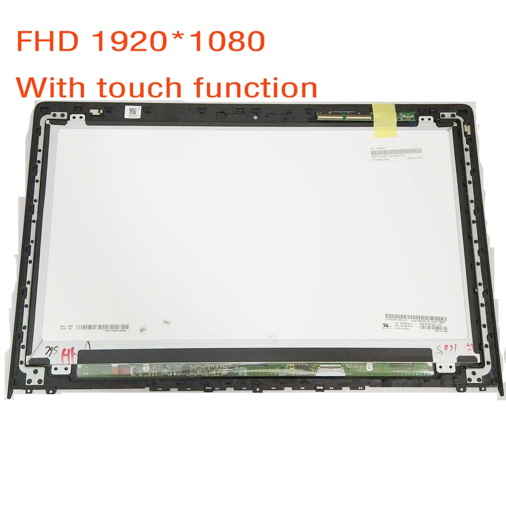 Imagem -04 - Aaa Mais 15.6 Fhd Lcd para Lenovo Ideapad Y70015 Y700-15isk Y700-15acz Display Lcd Tela de Toque Digitador Assembléia com Moldura