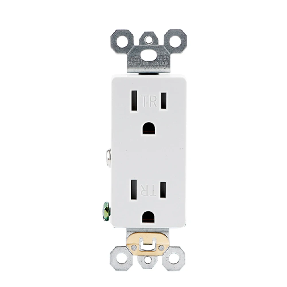 15 Amp 20Amp 125V American Standard Wall Socket Decorative 6 Pins Receptacle Outlet