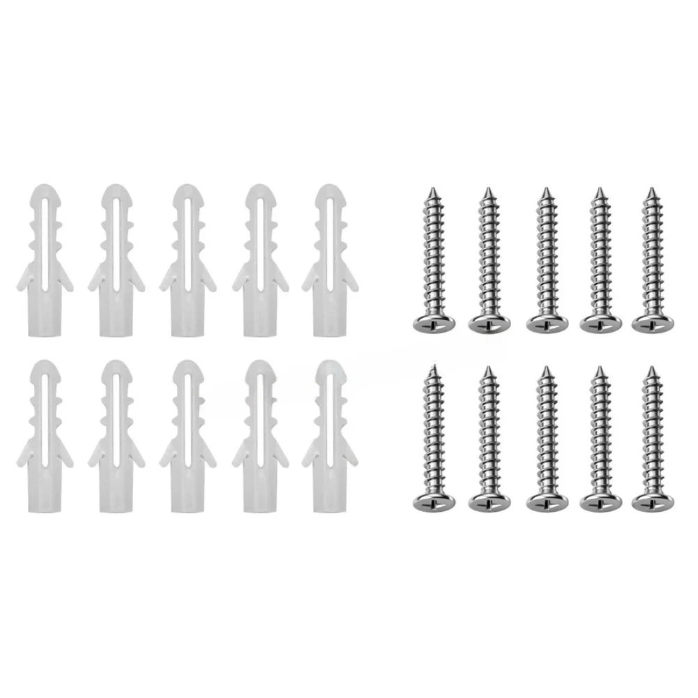 20PCS Plastic Expansion Tube Screw Wall Anchor Kit With Metal Components For Secure Fastening In Home Decoration DIY Projects
