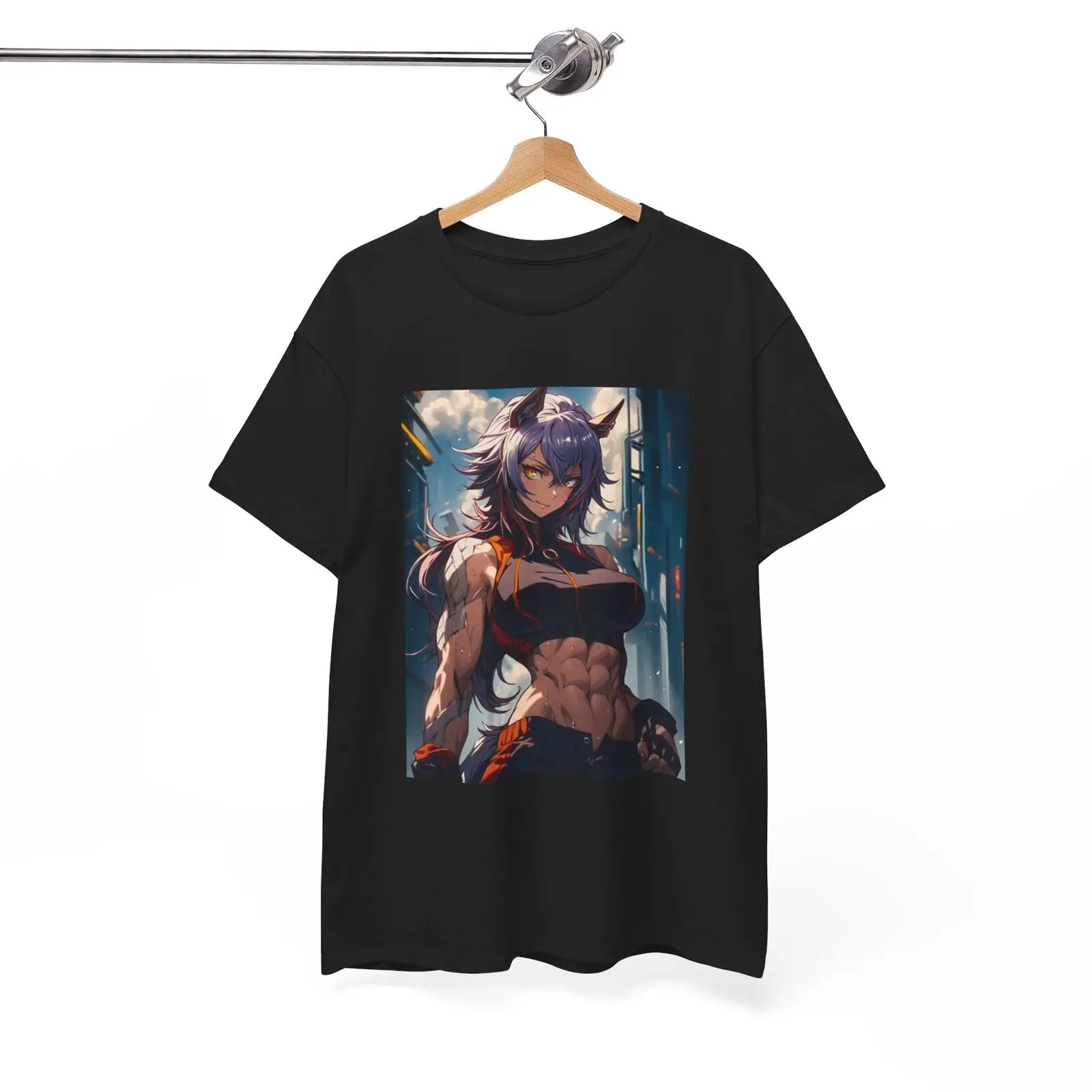 

Waifu Anime T-shirt Girl Graphic Cartoon Retro Gaming Unisex Heavy Tee Gamer 24