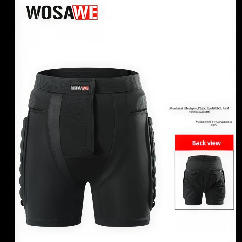 

Мотоциклетные шорты WOSAWE, шорты для катания на коньках, шорты для мотокросса с защитными вставками, шорты для лыжного спорта и сноуборда для детей, подростков и взрослых