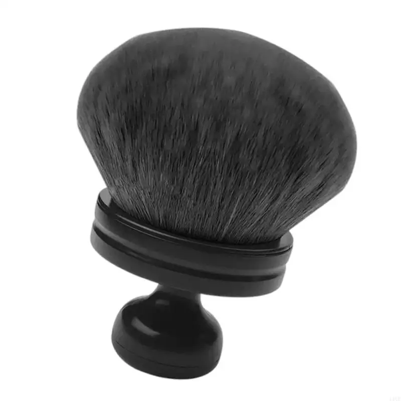 11UF 라운드 메이크업 브러쉬 액체, 크림, 가루 용 휴대용 컨실러 브러시, 느슨한 파우더 브러시 얼굴 메이크업 브러시