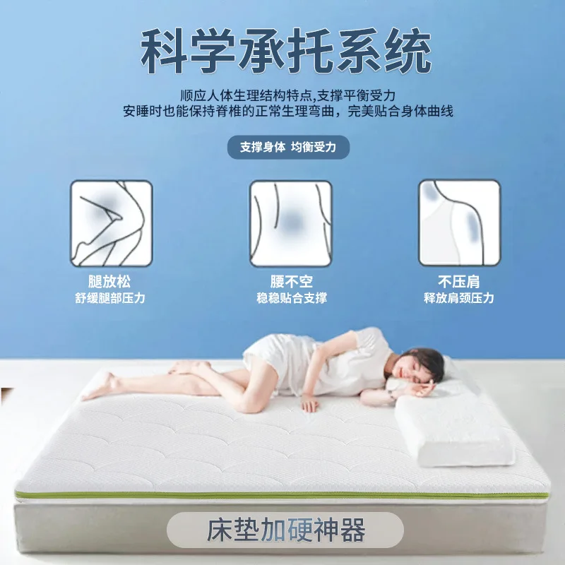 مرتبة إسفنجية، سرير فردي في سكن الطلاب، وسادة مرتبة، تأجير حصير قابل للإزالة والغسل، ناعم متواضع #4