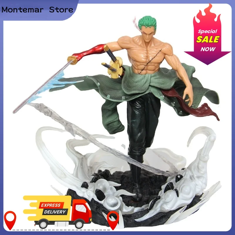 

27 см аниме цельная фигурка облачная основа глаза призрака Зоро спецэффекты сцена действие ПВХ фигурка модель украшения игрушки подарки