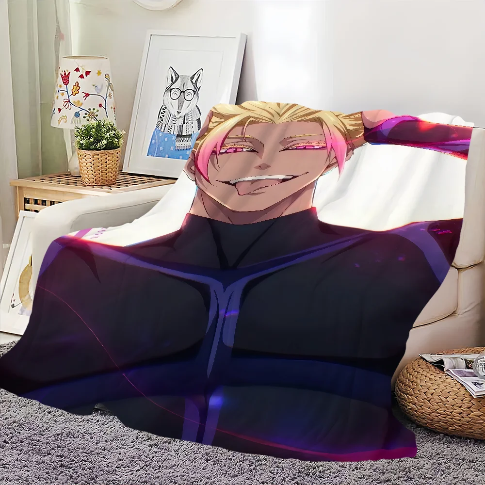 B-BLUE L-LOCK Shidou Ryuusei بطانية لينة مريحة قيلولة أفخم مناسبة لغرفة المعيشة مكتب غرفة نوم عيد ميلاد المنزل طفل هدية