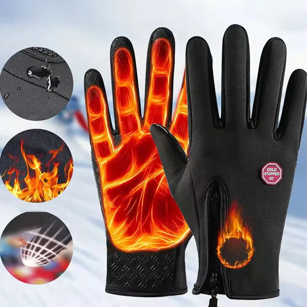 Touch Screen Gloves for Men And Women Winter Warm Cold Proof Full Finger Outdoor Sports Gloves