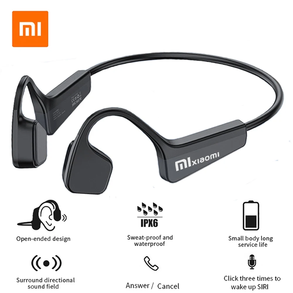 Xiaomi Mijia Bone Conduction Sport Headphones Wireless Earphone Bluetooth-Compatible Headset TWS Hands-free With Mic for Running