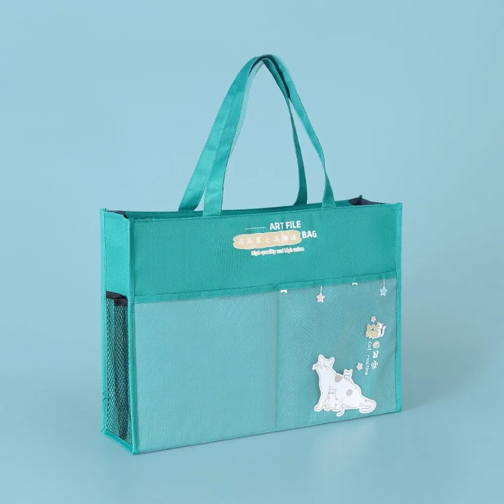 

New A3 Document Bag Portable Large-capacity Zipper Pouch Bag Multifunctional with Handle File Organizer Office Student Supplies