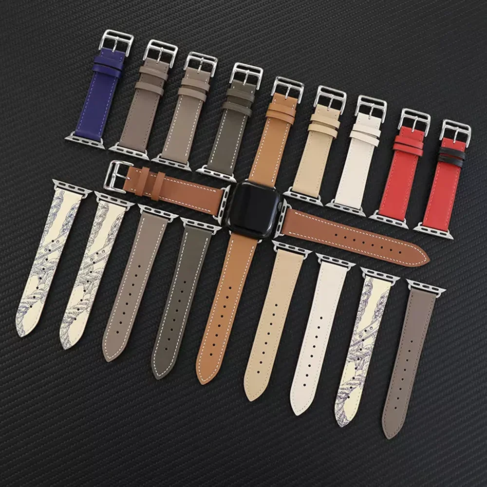 

Single Tour Swift Strap For Apple watch band 44mm 49mm 45mm 42mm 41mm 40mm leather correa bracelet iWatch series 7 8 6 SE ultra