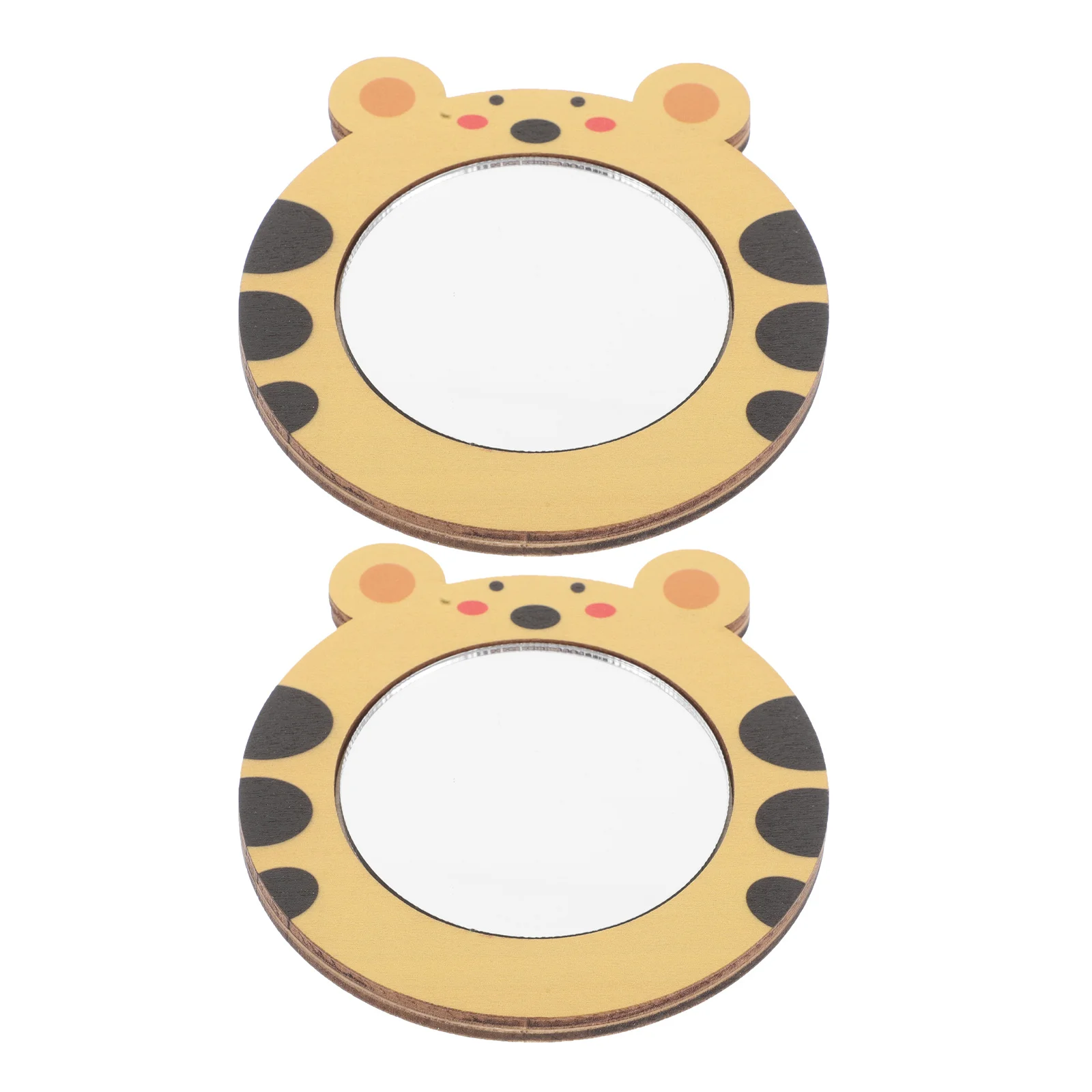 

Детская зеркальная игрушка из 2 предметов: деревянное зеркало для ванны для малышей, интерактивный эффект причины, обучающая игра, обучающее водное обучение