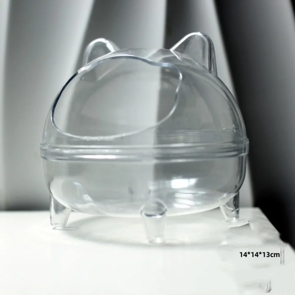 Hamster Bathroom Transparent Hamster Mouse Pet Toilet Cage Box Bath Sand Room Toy House Small Pet Supply Accessories